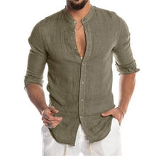 Load image into Gallery viewer, BOLUBAO Summer New Men's Short-Sleeved T-shirt Cotton and Linen Led Casual Men's T-shirt Breathable Tee Shirt Male