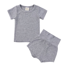 Load image into Gallery viewer, Summer Children Clothes Linen Sports Clothes For Baby Girl Boy Tshirts 2 Piece Set Kids Baby Toddler 12months To 6Years Clothing
