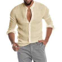 Load image into Gallery viewer, BOLUBAO Summer New Men's Short-Sleeved T-shirt Cotton and Linen Led Casual Men's T-shirt Breathable Tee Shirt Male