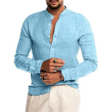 Load image into Gallery viewer, BOLUBAO Summer New Men's Short-Sleeved T-shirt Cotton and Linen Led Casual Men's T-shirt Breathable Tee Shirt Male