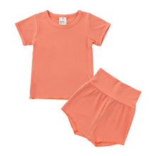 Load image into Gallery viewer, Summer Children Clothes Linen Sports Clothes For Baby Girl Boy Tshirts 2 Piece Set Kids Baby Toddler 12months To 6Years Clothing