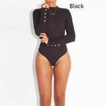 Load image into Gallery viewer, Sexy Stretch Bodysuit With Buttons
