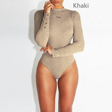 Load image into Gallery viewer, Sexy Stretch Bodysuit With Buttons
