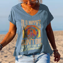 Load image into Gallery viewer, Old Hippies Don&#39;t Die Creative Printed Graphic Tees
