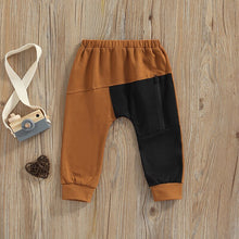 Load image into Gallery viewer, New 2022 Stripe Patchwork Children Zipper Ankle-length Pants for Baby Boys Pants Harem Pants for Kids Child
