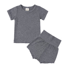 Load image into Gallery viewer, Summer Children Clothes Linen Sports Clothes For Baby Girl Boy Tshirts 2 Piece Set Kids Baby Toddler 12months To 6Years Clothing
