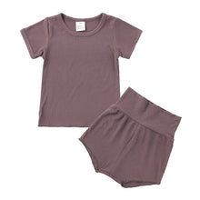Load image into Gallery viewer, Summer Children Clothes Linen Sports Clothes For Baby Girl Boy Tshirts 2 Piece Set Kids Baby Toddler 12months To 6Years Clothing
